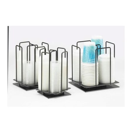 Cal-Mil Cal-Mil 1212-4 Rotating Iron Lid / Ramekin Organizer Up to 4" Diameter 10"W x 10"D x 10-1/2"H 1212-4